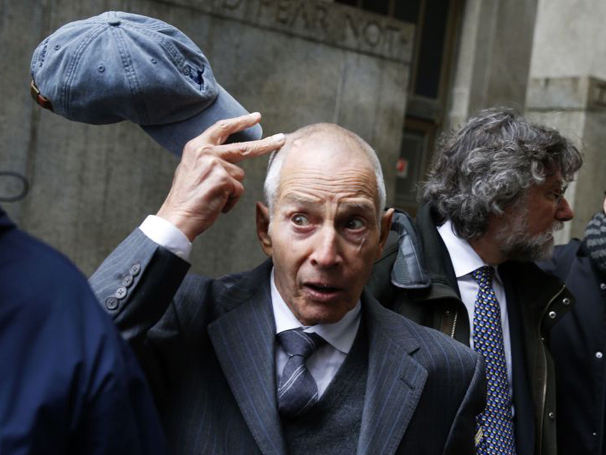 Real estate heir Robert Durst outside a New York court in 2014 during a trespass trial