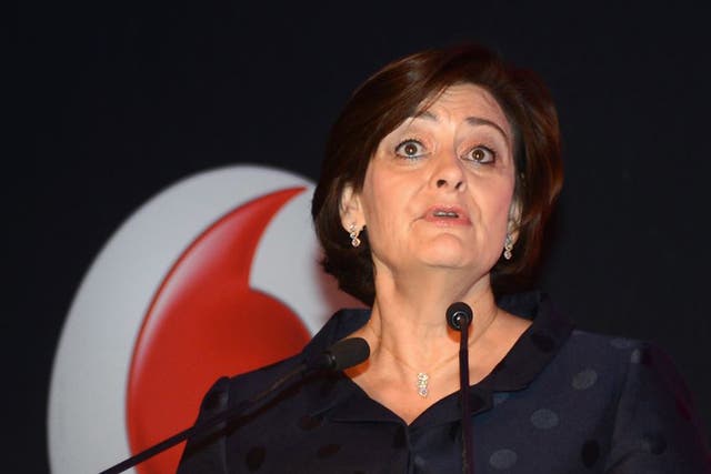 Cherie Blair at the launch of the Vodafone Connected Women report in Delhi in July last year