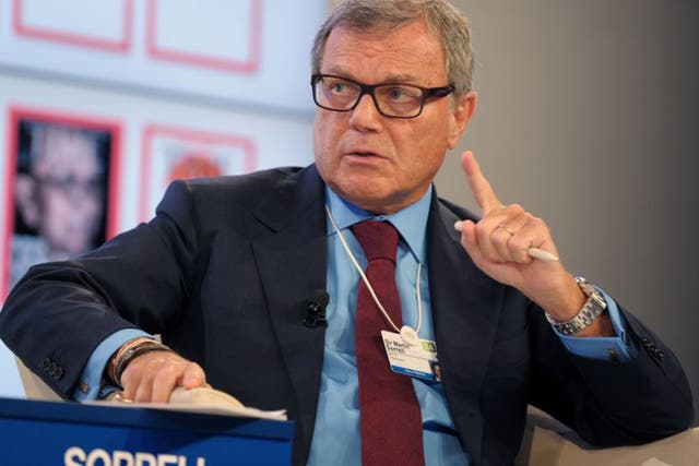 Sir Martin Sorrell, chief executive of WPP, topped the list of highest-paid chief executives