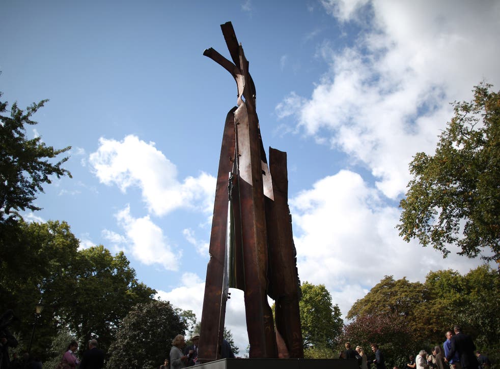 Miya Ando's sculpture 'After 9/11' was initially unveiled in Battersea Park; now it is going on display in the Queen Elizabeth Olympic Park