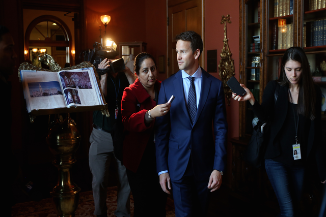 Aaron Schock, pictured at the time of his resignation from Congress