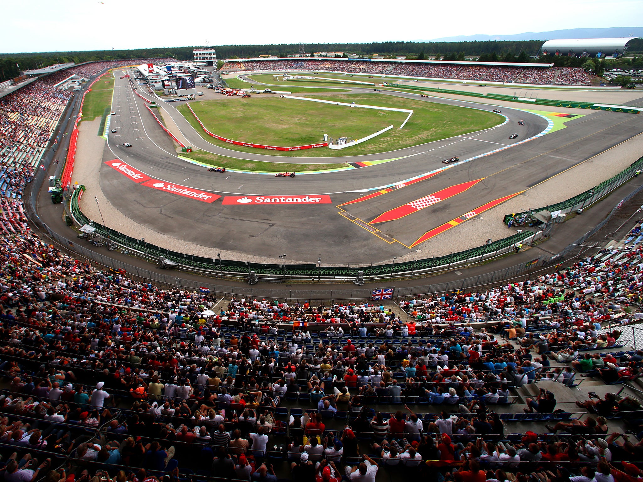 A view of the Hockenheim circuit