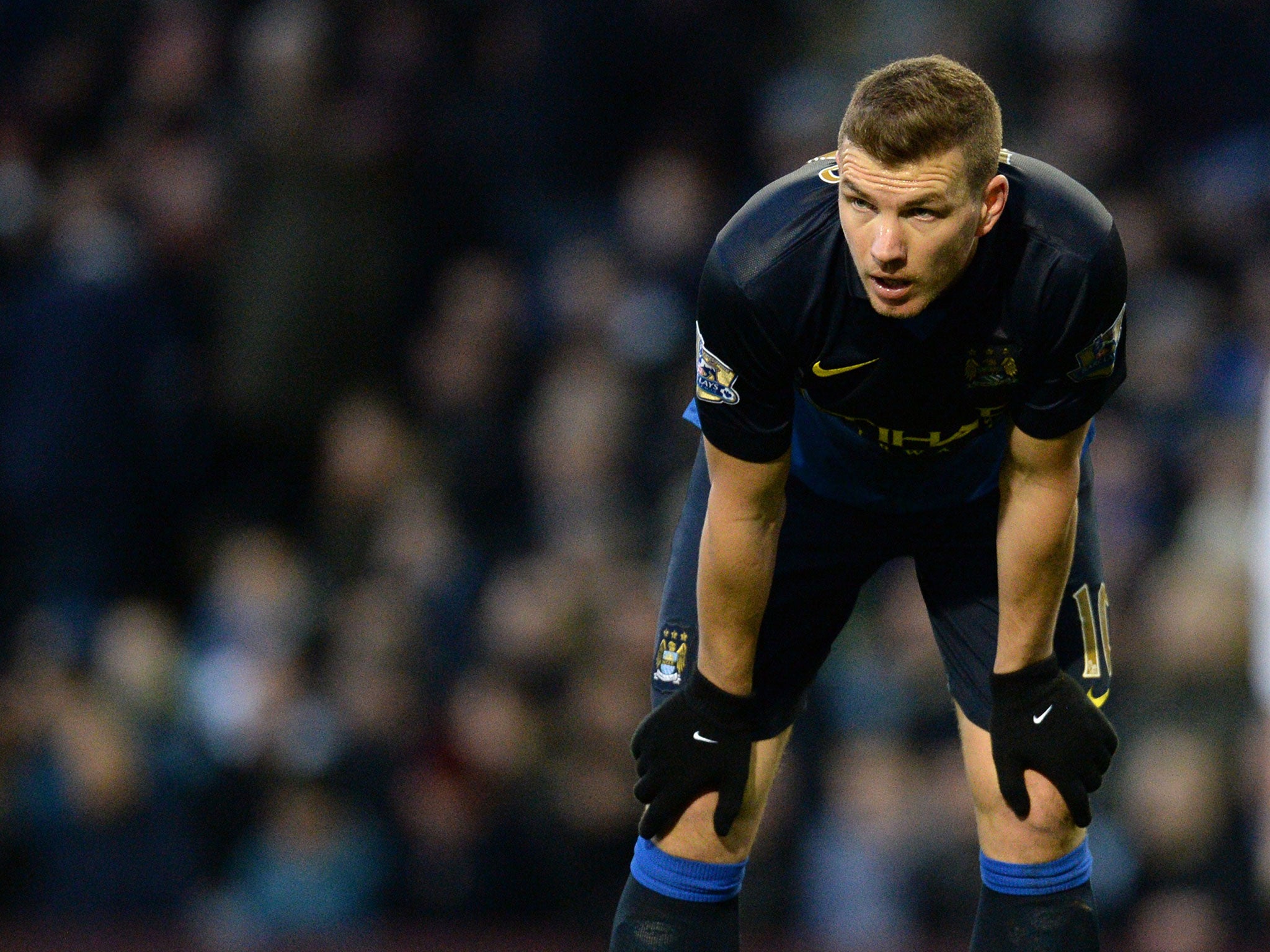 Edin Dzeko could pay the price for Manchester City's poor form