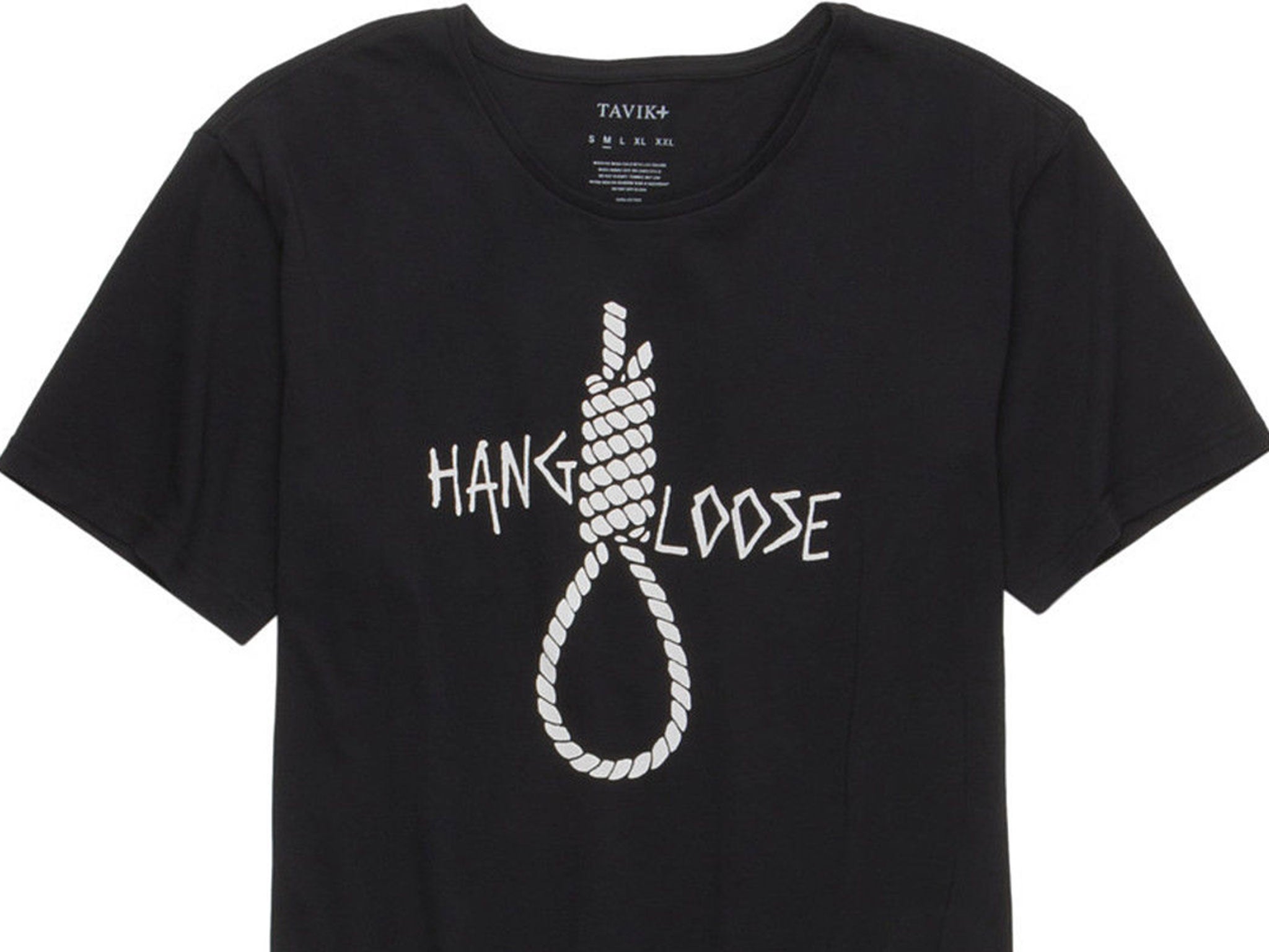 The T-shirt sparked comparisons to racist lynchings on social media