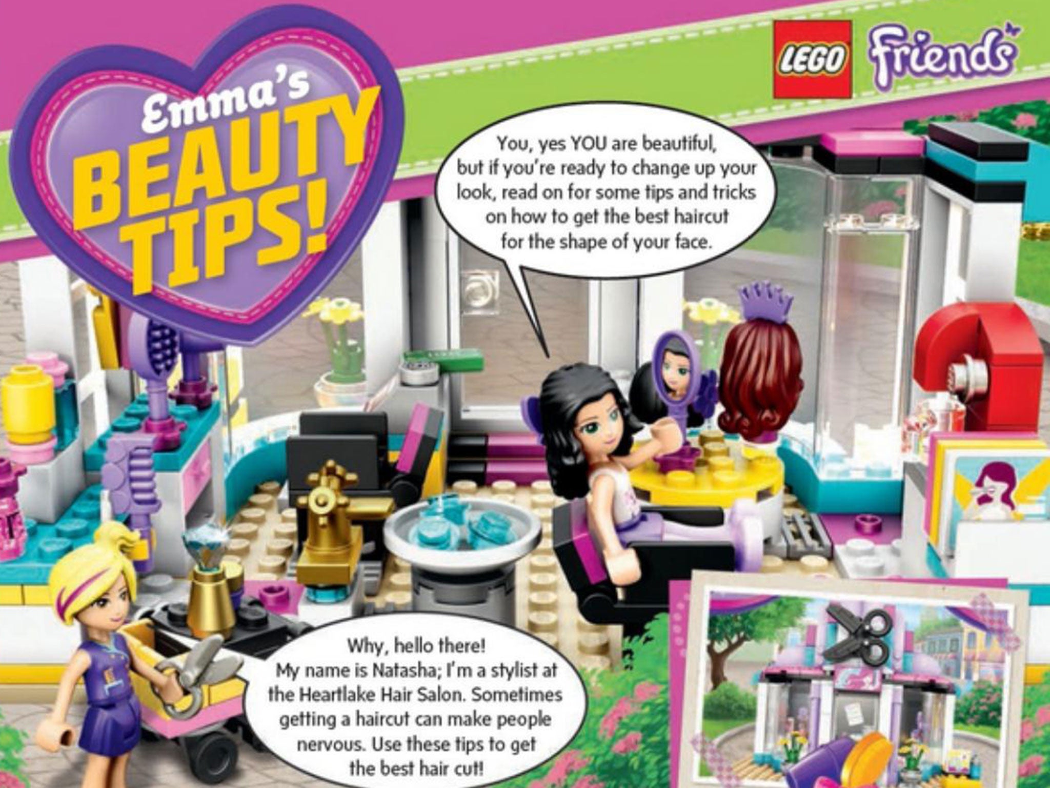 Outrage As Lego Offers Beauty Tips To Seven Year Old Girls To Make