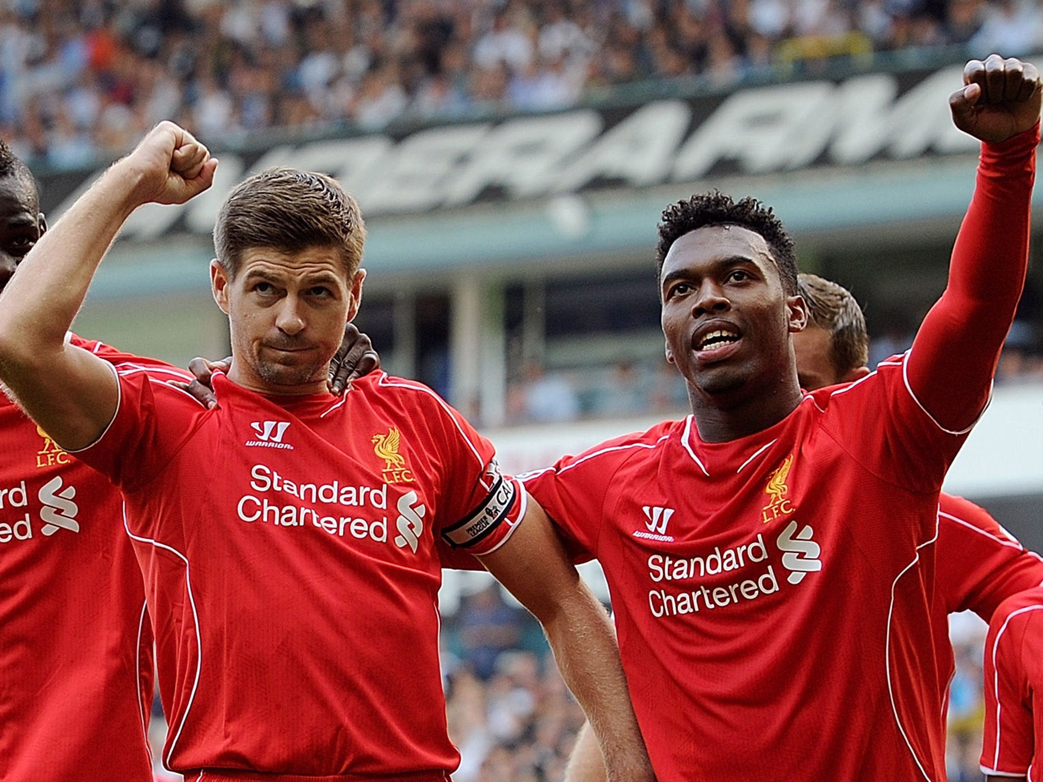 Steven Gerrard and Daniel Sturridge