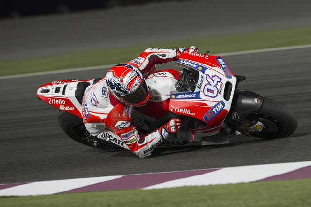 Andrea Dovizioso finished at the top of the time-sheets
