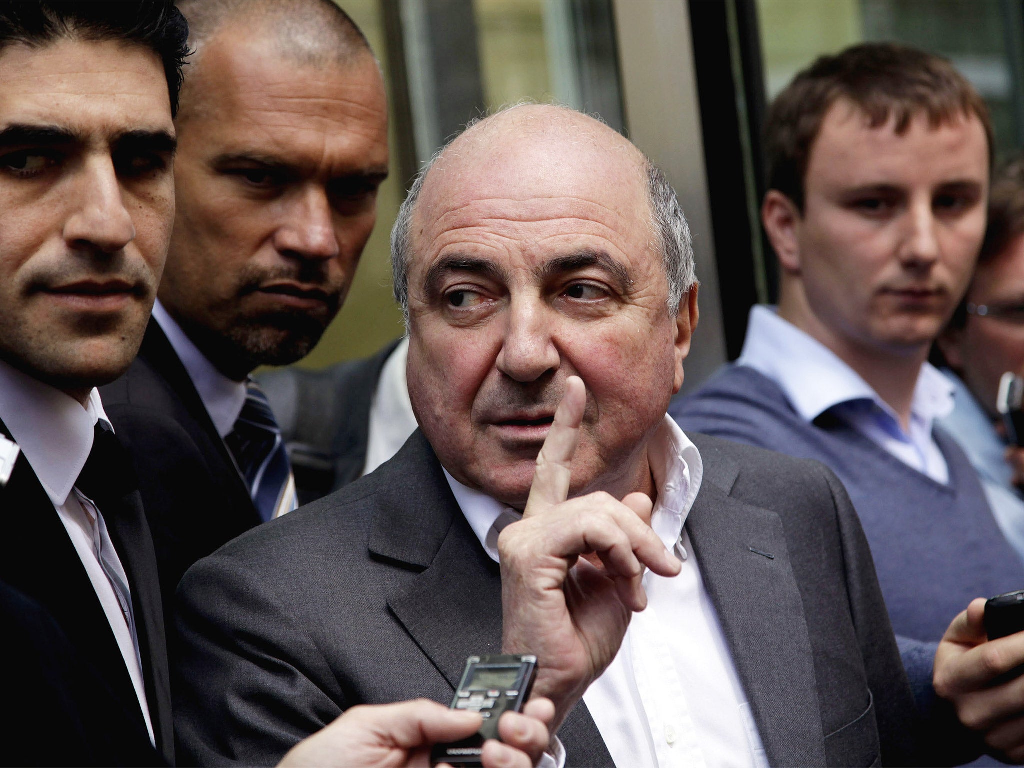 Beaten: Boris Berezovsky after losing his lawsuit against Roman Abramovich. Soon afterwards, he wrote his first begging letter to Putin