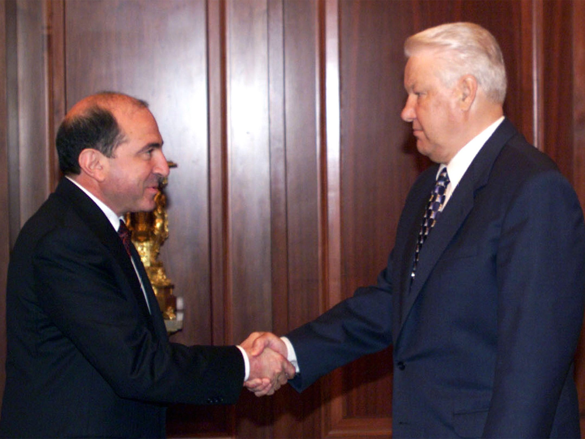 Berezovsky and Boris Yeltsin in 1998