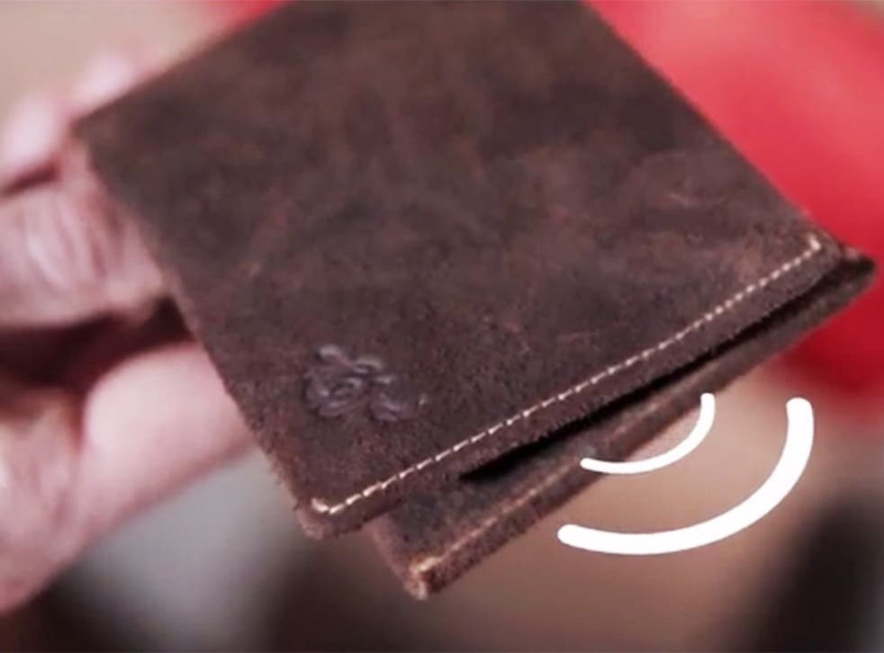 The Woolet - a bluetooth-powered, self-charging wallet
