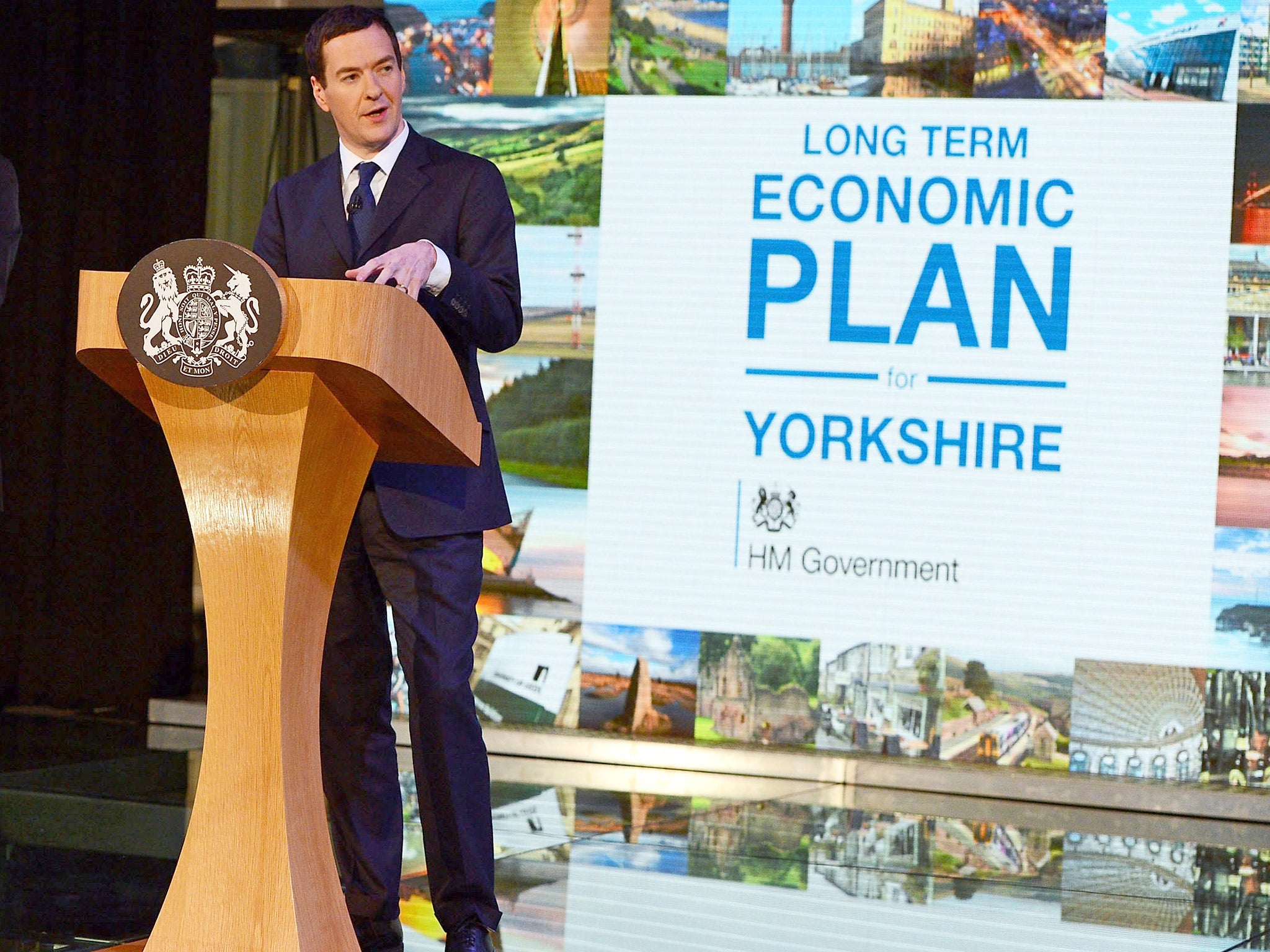George Osborne spoke to business leaders in Leeds, last month