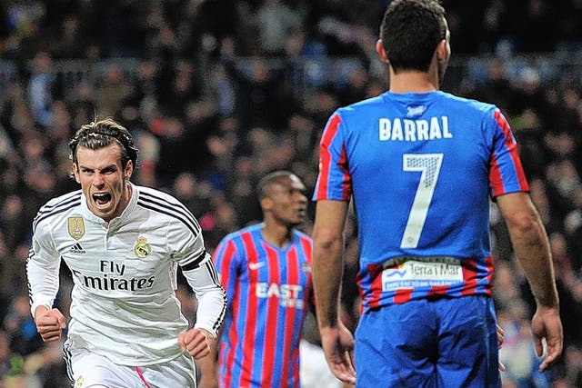 Gareth Bale gets back to goalscoring form for Real Madrid at Levante last weekend