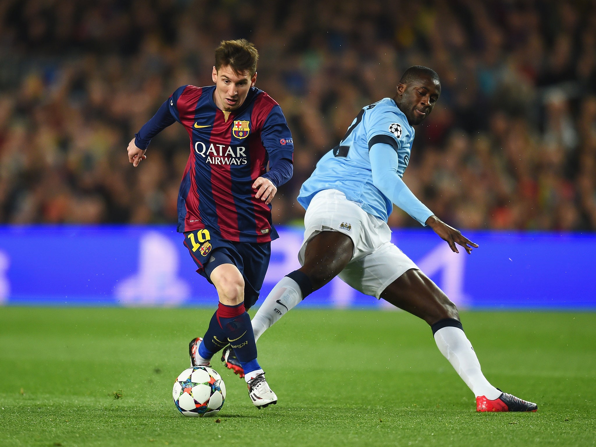 Messi inspired Barcelona to victory over Manchester City