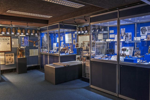 Exhibits from the Metropolitan Police’s Crime Museum