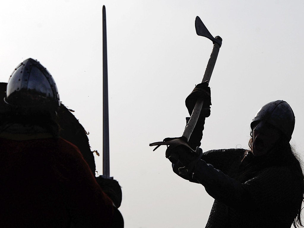 A re-enactment of the 1066 Battle of Hastings (Getty)