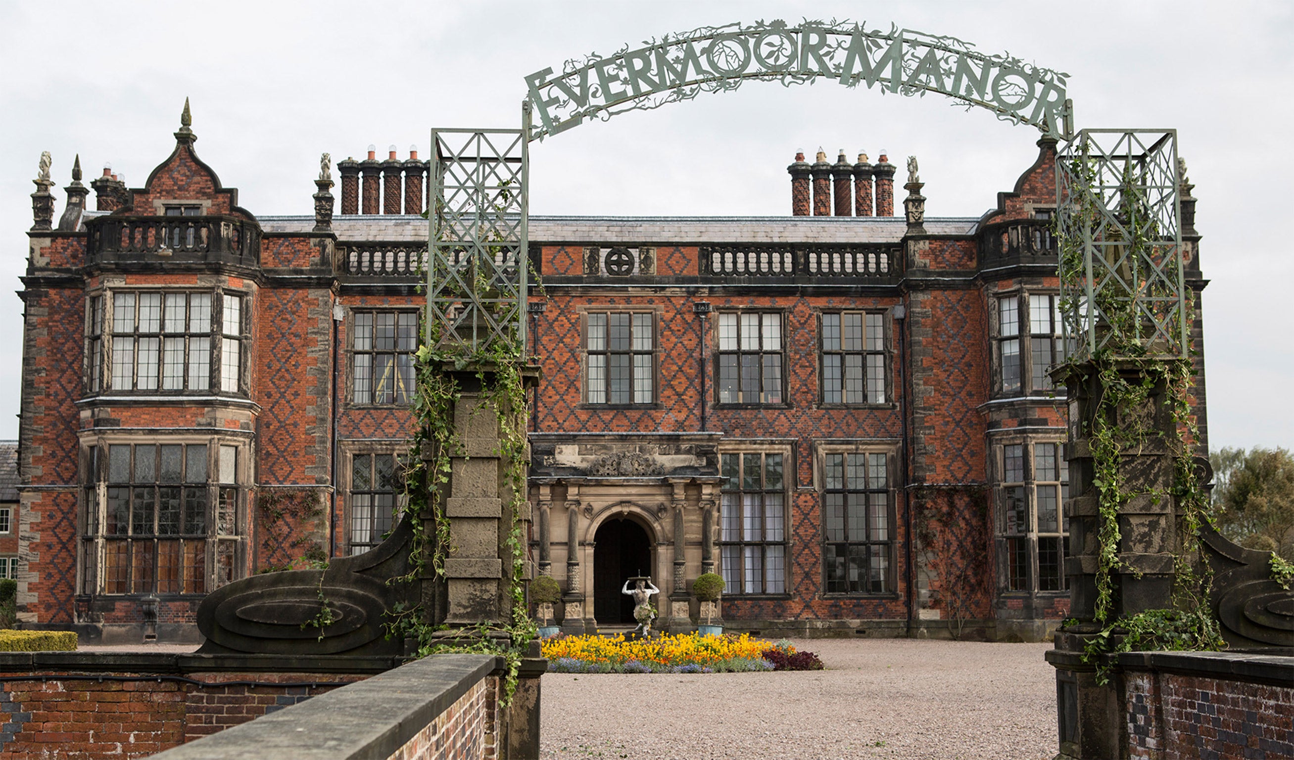 Arley Hall in Cheshire will be the setting for Evermoor Manor - as it was for last year's four-part mini-series