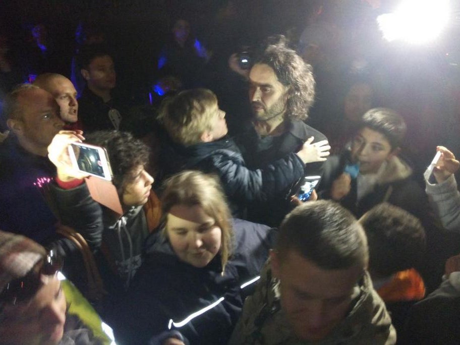 Russell Brand joined campaigners at a Sweets Way protest earlier this year