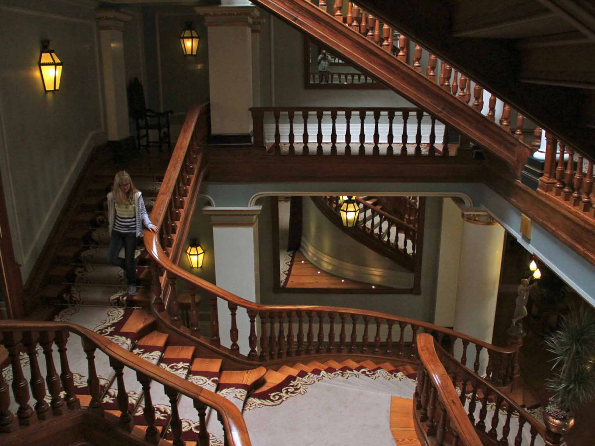 The staircase at Vidago Palace