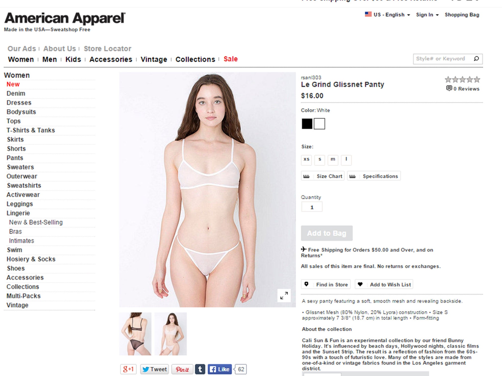 American Apparel's Newest Underwear Model Is 62 Years Old