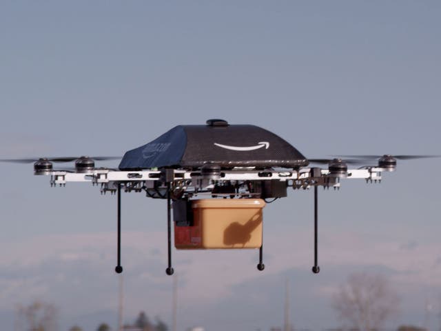 <p>Amazon says drones will deliver items within an hour of orders </p>