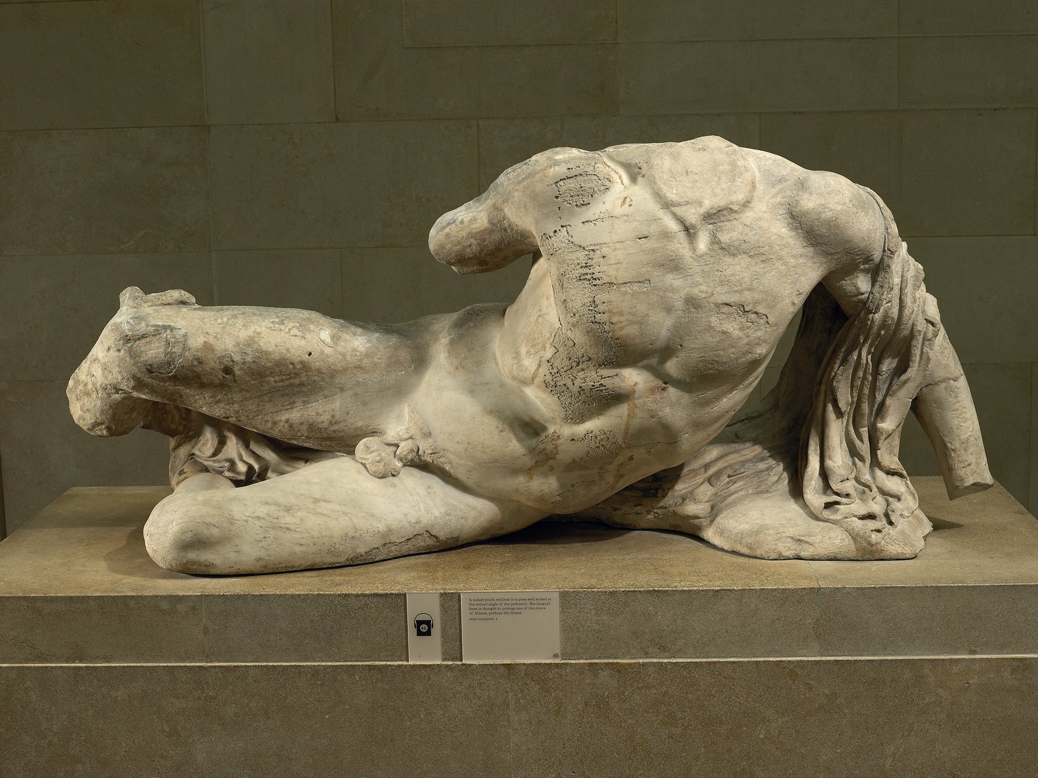 Figure of a river god, one of the controversial ‘Elgin Marbles’