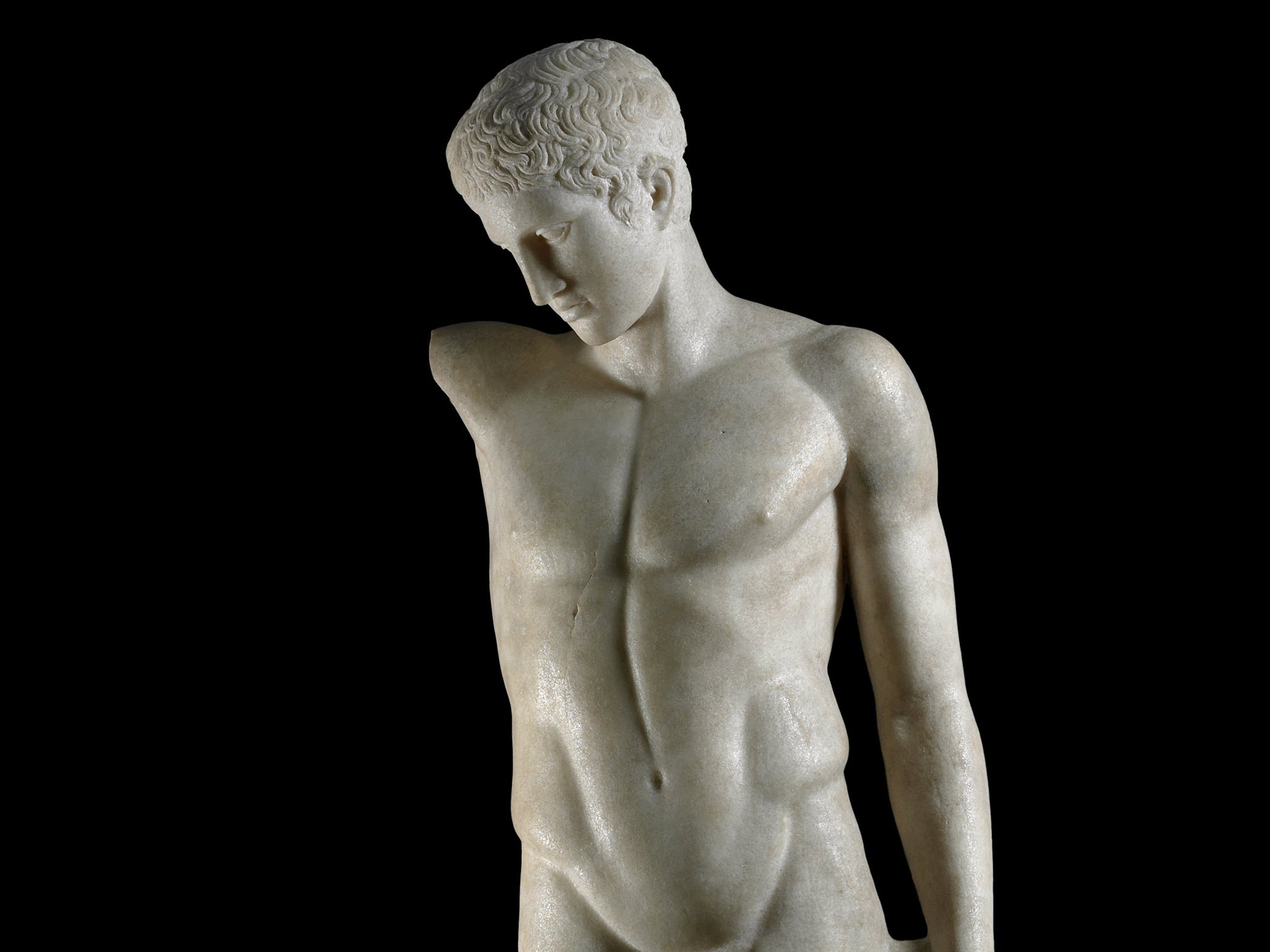 Ancient Greek Man Statue