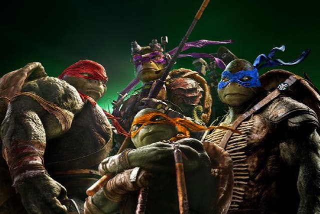The Teenage Mutant Ninja Turtles in the 2014 movie