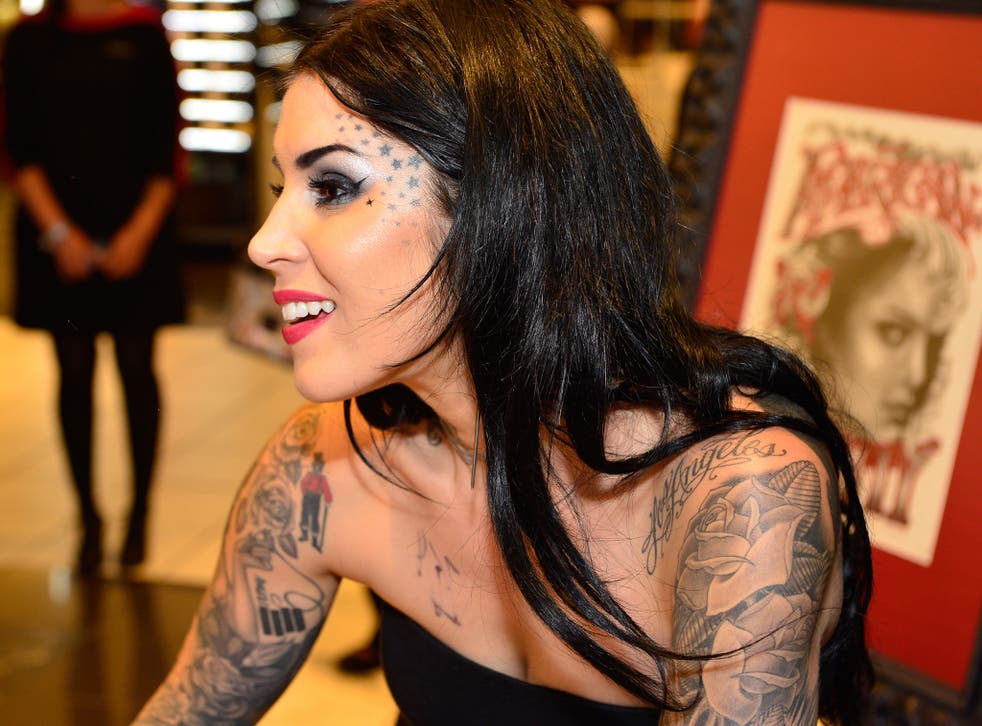 Kat Von D has blasted criticism that a lipstick from her makeup line named ‘Underage Red’ promotes the sexualisation of young teenagers