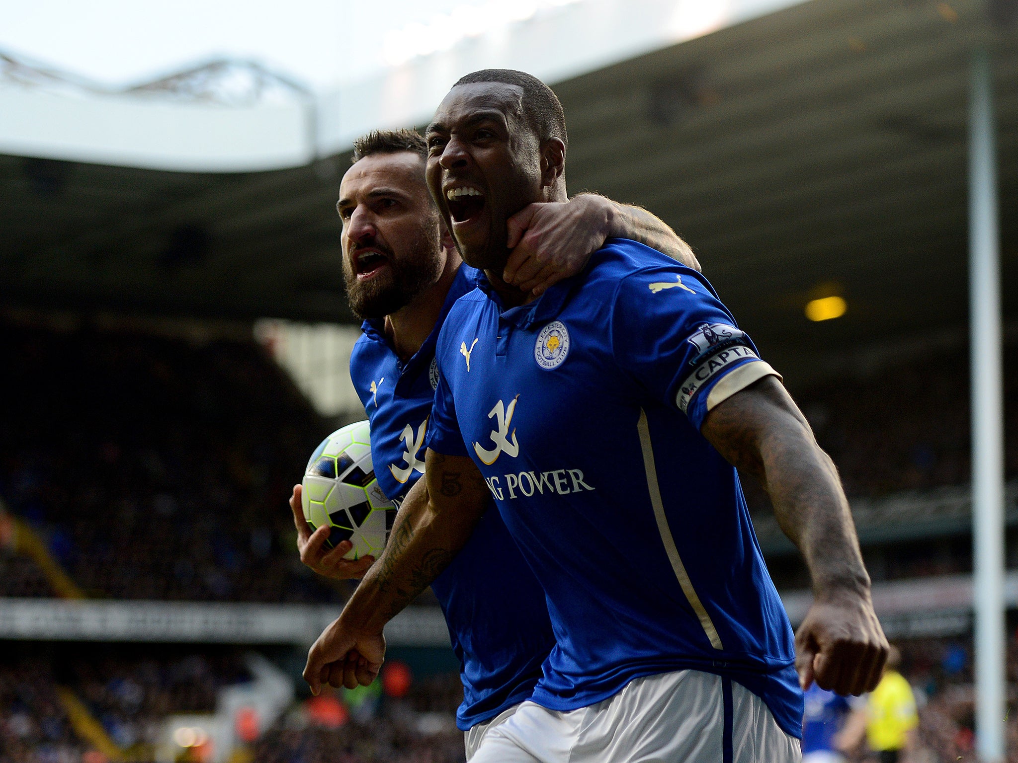 Leicester skipper Wes Morgan drew the Foxes level