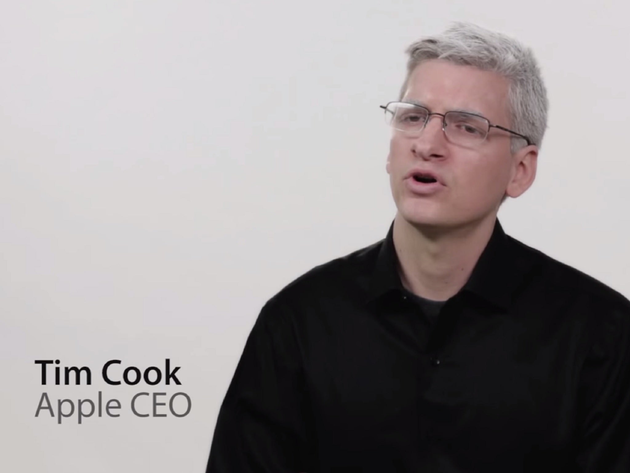 Jake Hurwitz from College Humour playing Apple CEO Tim Cook