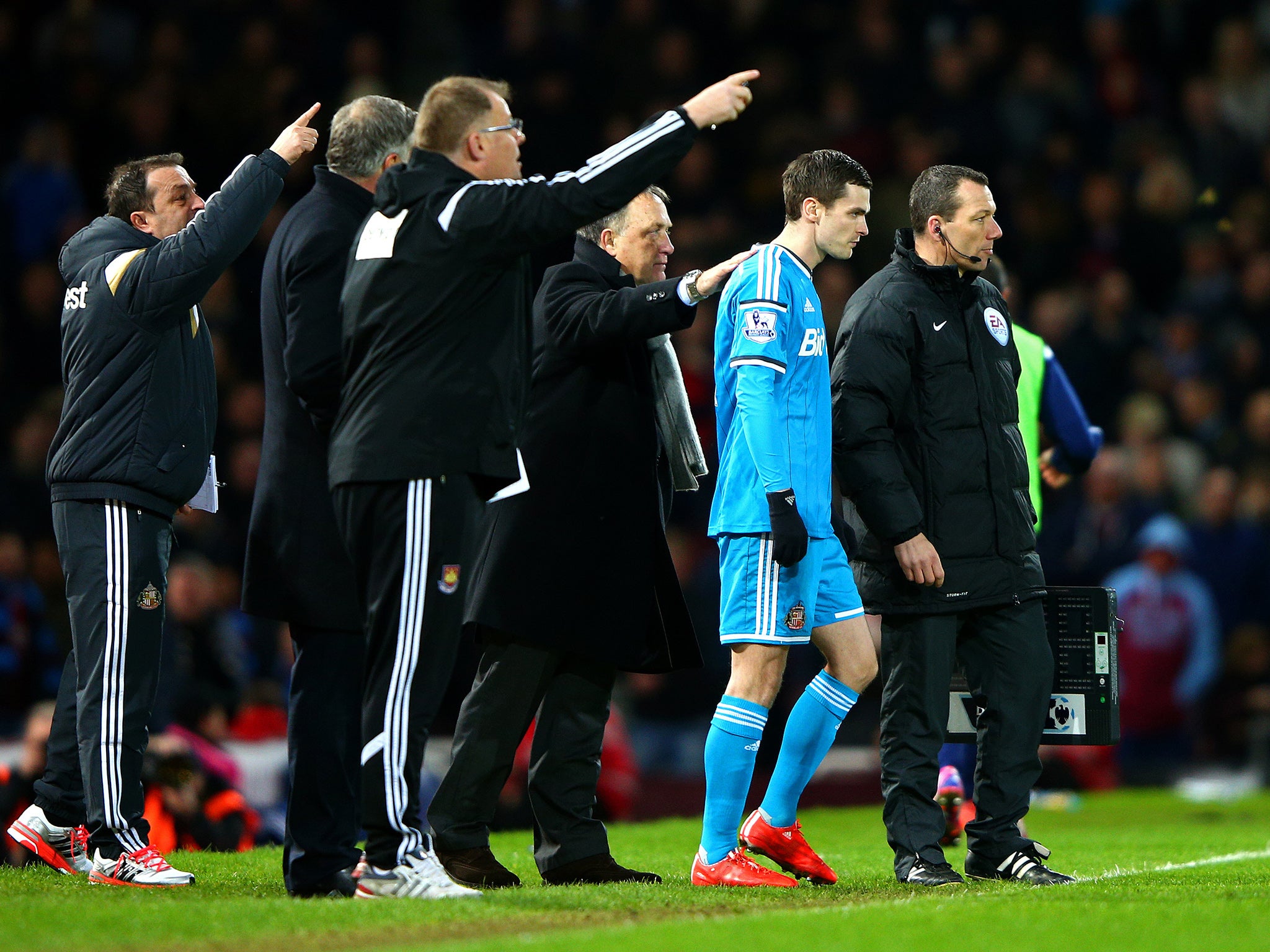 Adam Johnson made his return to the pitch