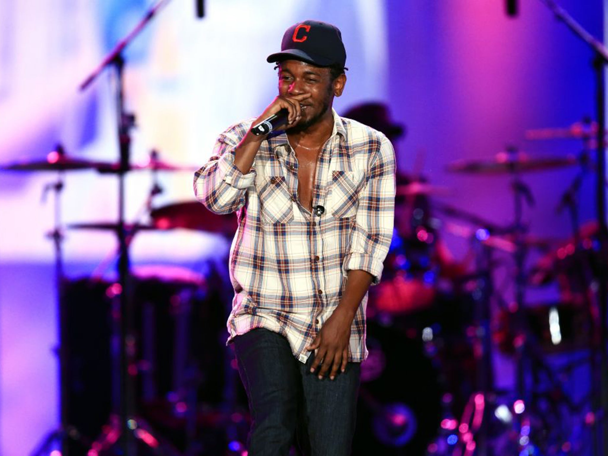 Kendrick Lamar at the Made in America Festival in Los Angeles last summer