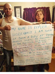 Dad forces son to make humbling apology after finding he is a bully