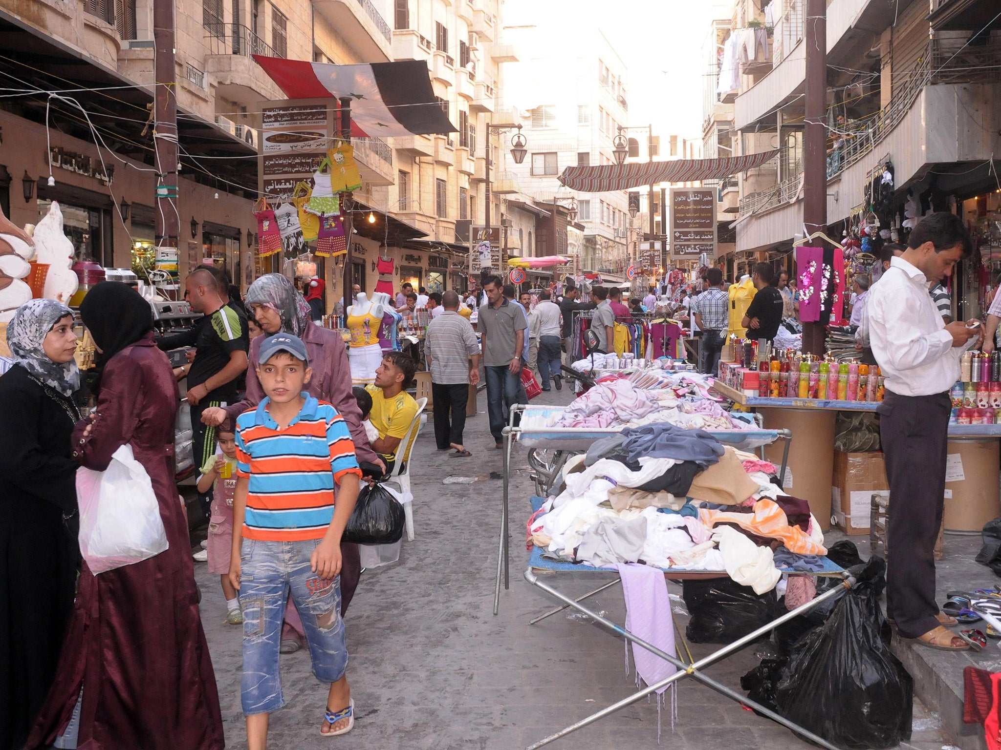 A world destroyed: the old souk in Aleppo, northern Syria, in August 2011