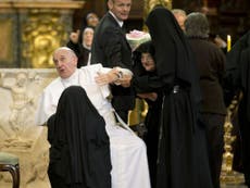 Pontiff has to be protected from overzealous nuns in Naples