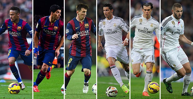 El Clasico - LIVE! Messi, Ronaldo, Suarez, Bale, Neymar, Benzema ...