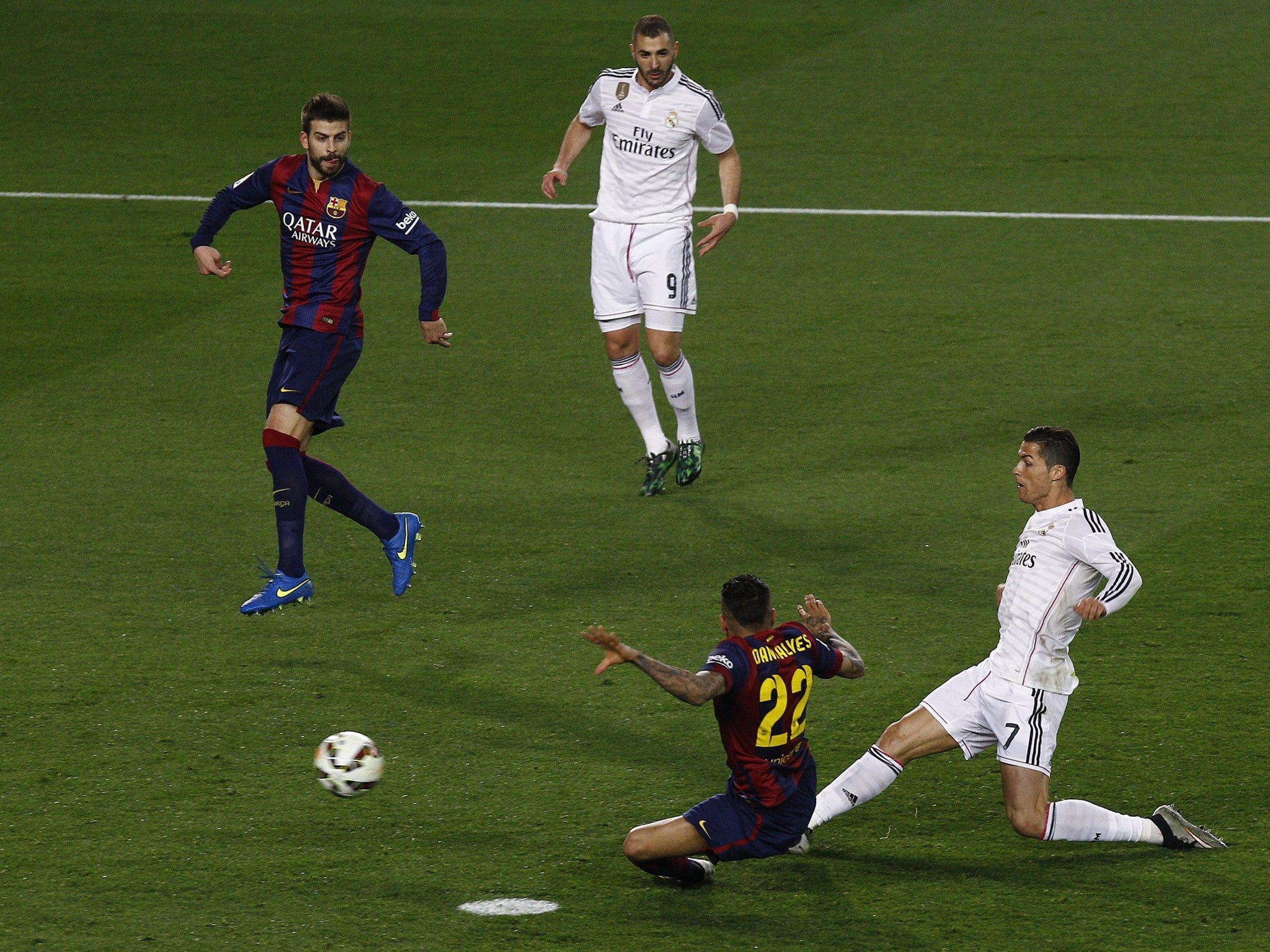Ronaldo scored in the 2-1 defeat to Barcelona