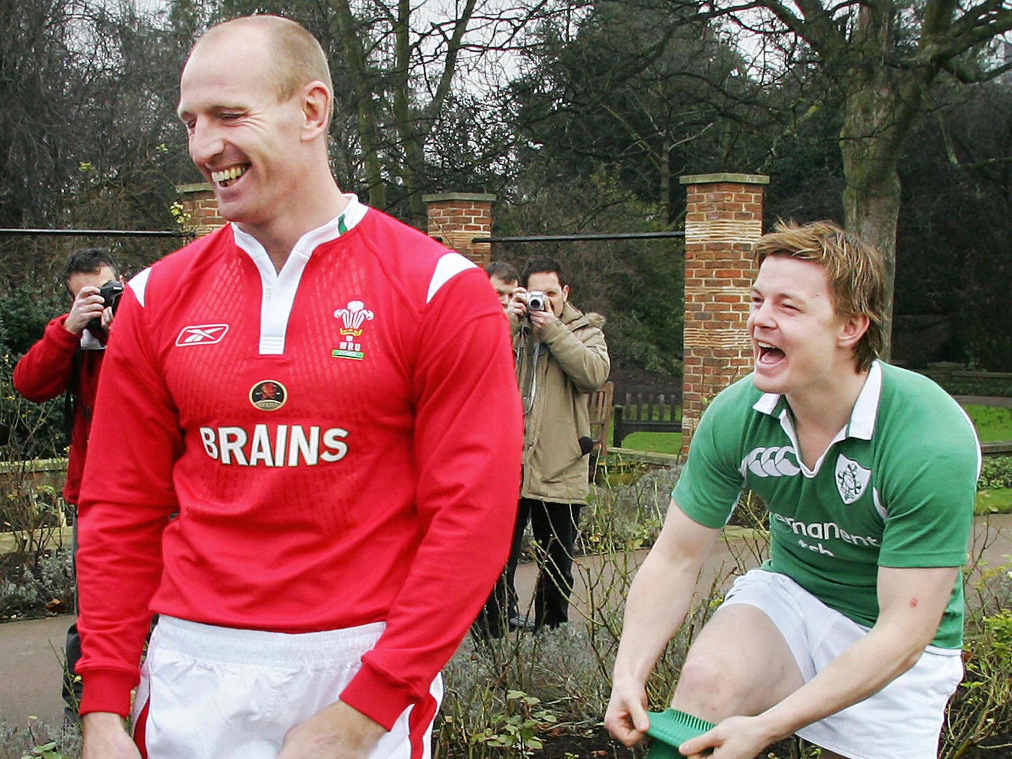 Former respective Wales and Ireland captains Thomas and O'Driscoll
