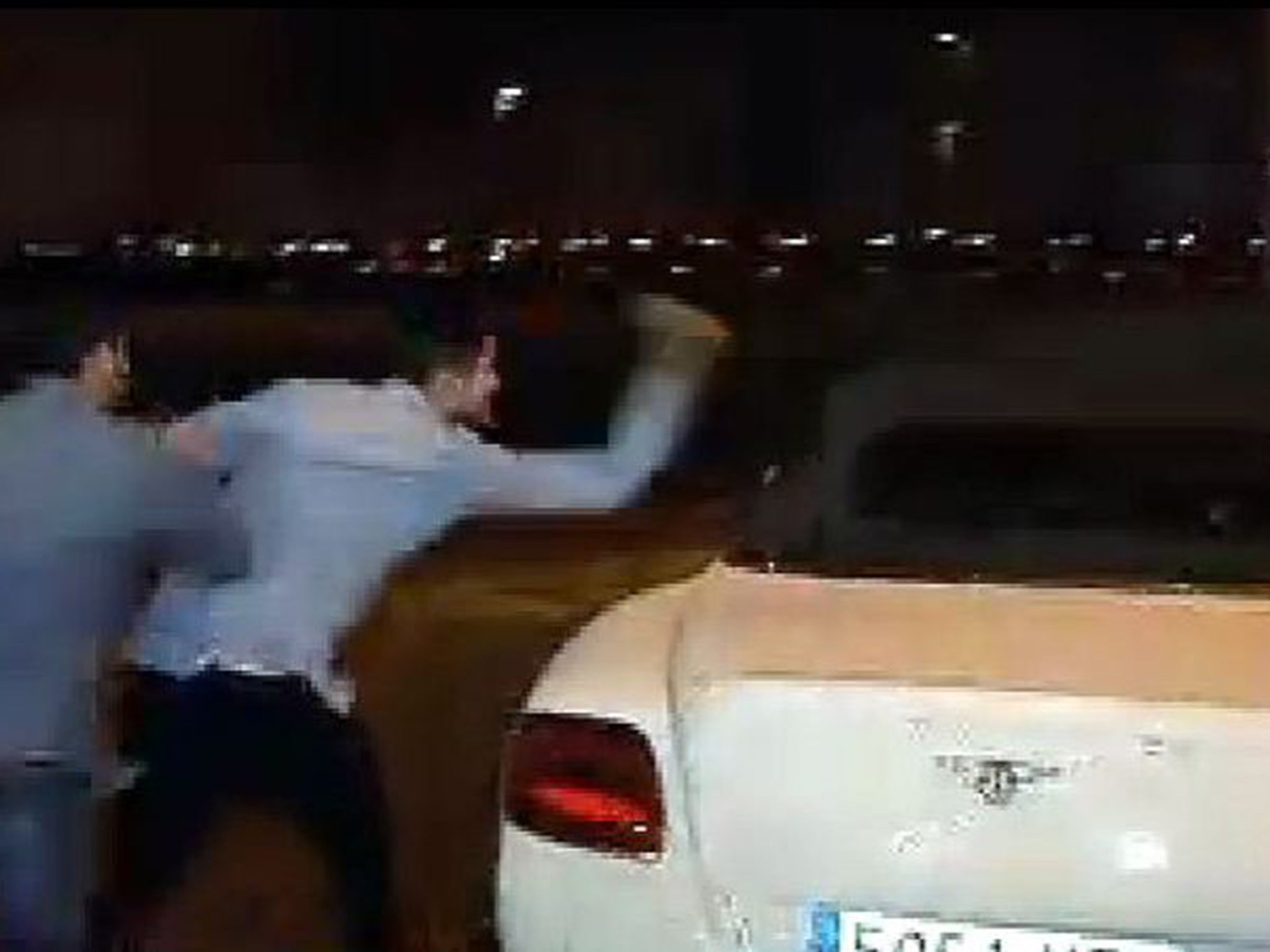 Bale's Bentley is attacked by fans