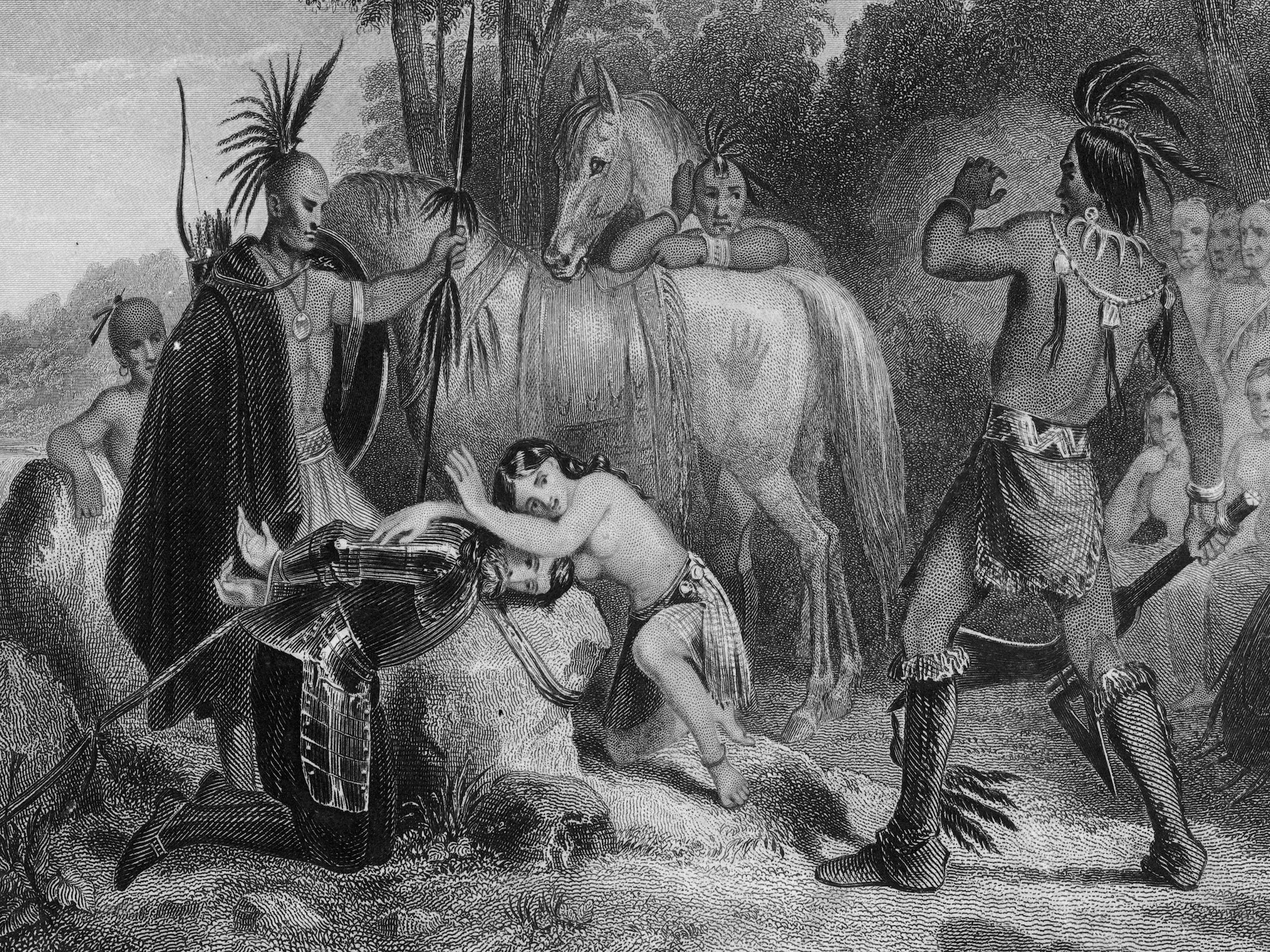 Pocahontas is celebrated for saving the life of John Smith