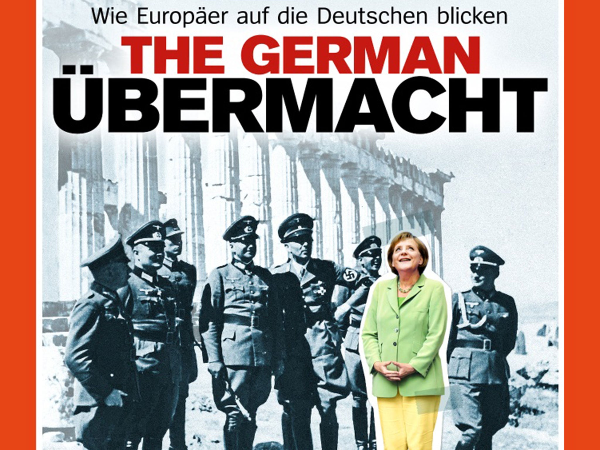The cover of the latest edition of Der Spiegel, examining Greece's view of Germany, as the war reparations row continues