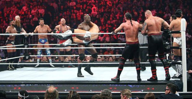 Titus O'Neil gets to grips with The Miz