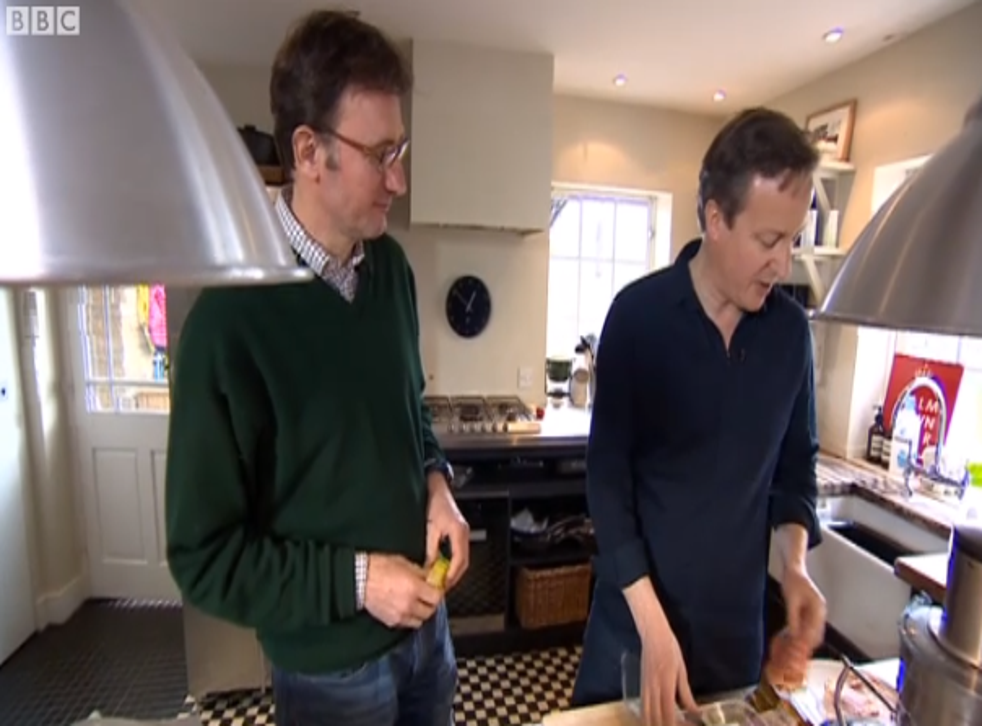 David Cameron is interviewed by the BBC's James Landale