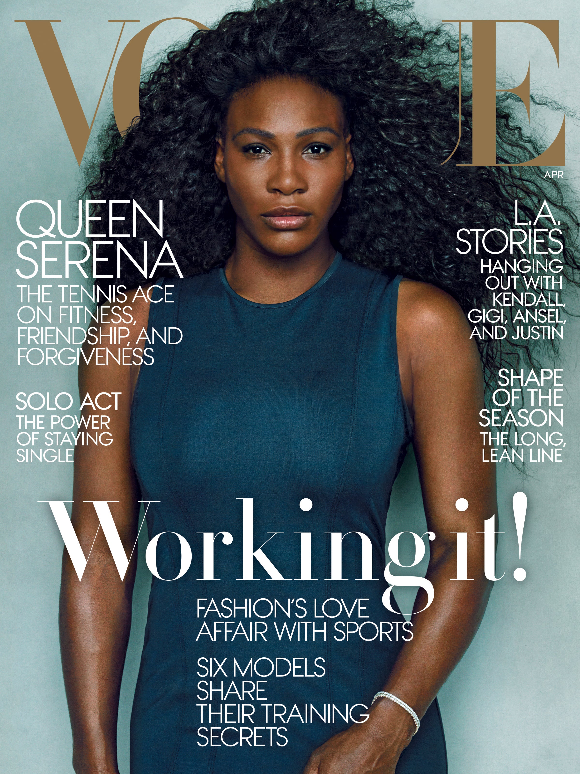 Vogue April cover starring Serena Williams hot by Annie Leibovitz