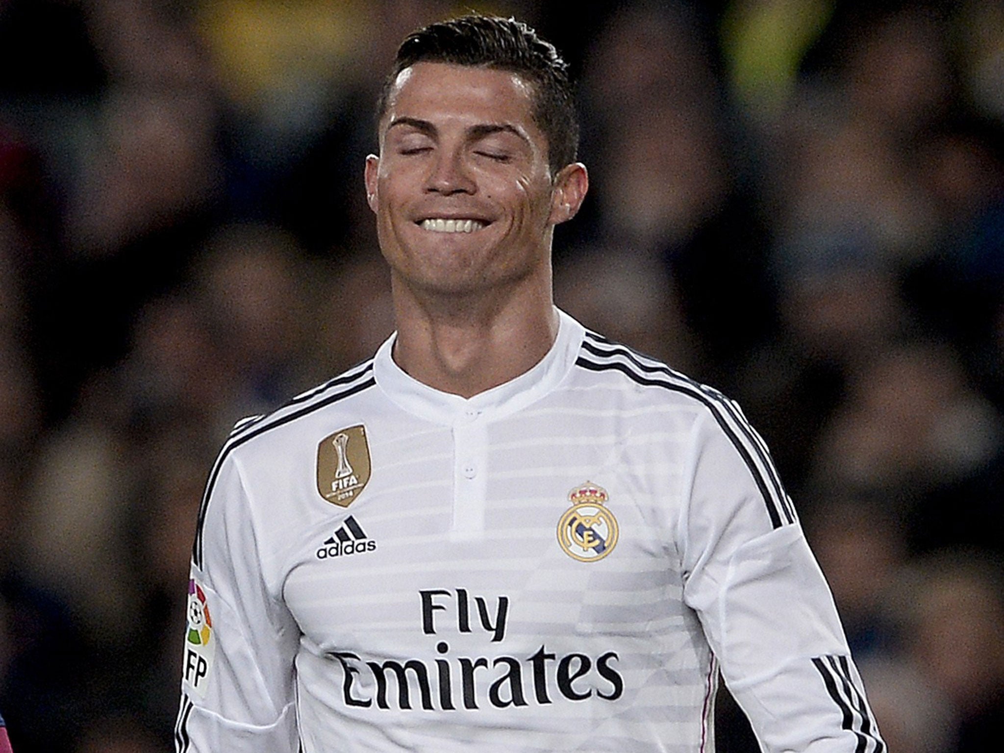Cristiano Ronaldo during the 2-1 defeat to Barcelona