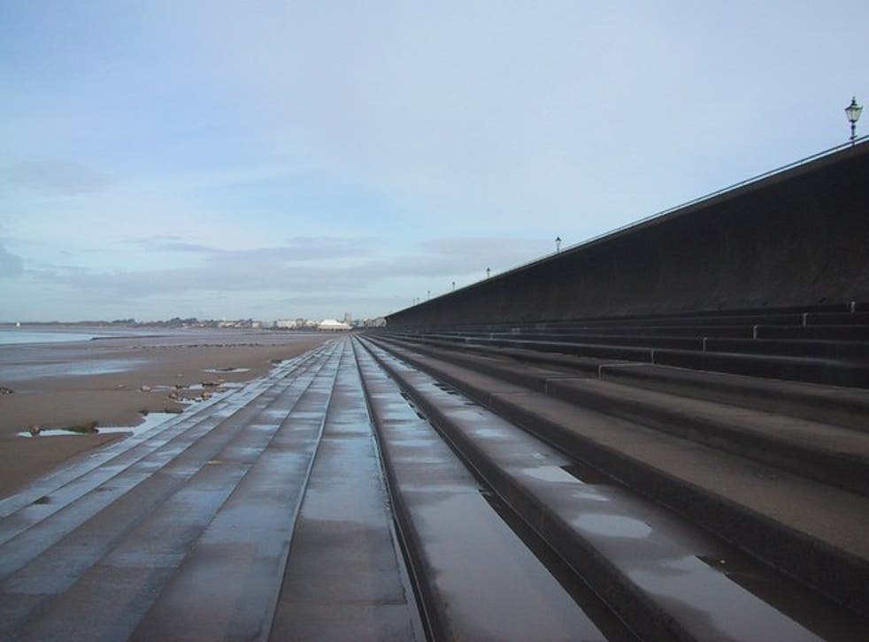 FILE: A giant sea wall at Burnham on Sea in the United Kingdom. Japan's sea wall will stretch 250 miles and be as tall as a four storey building in some places