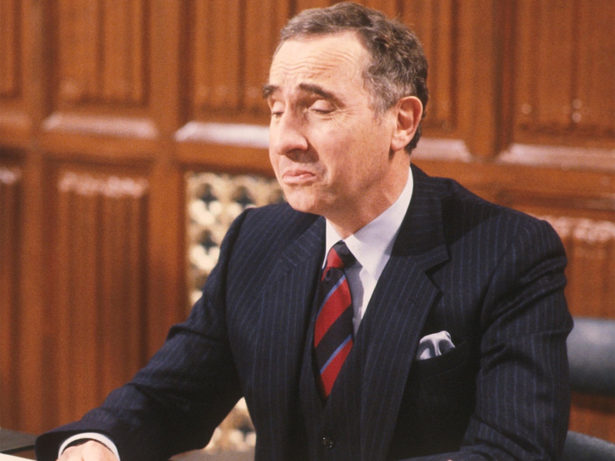 Nigel Hawthorne as Sir Humphrey in 'Yes Minister'