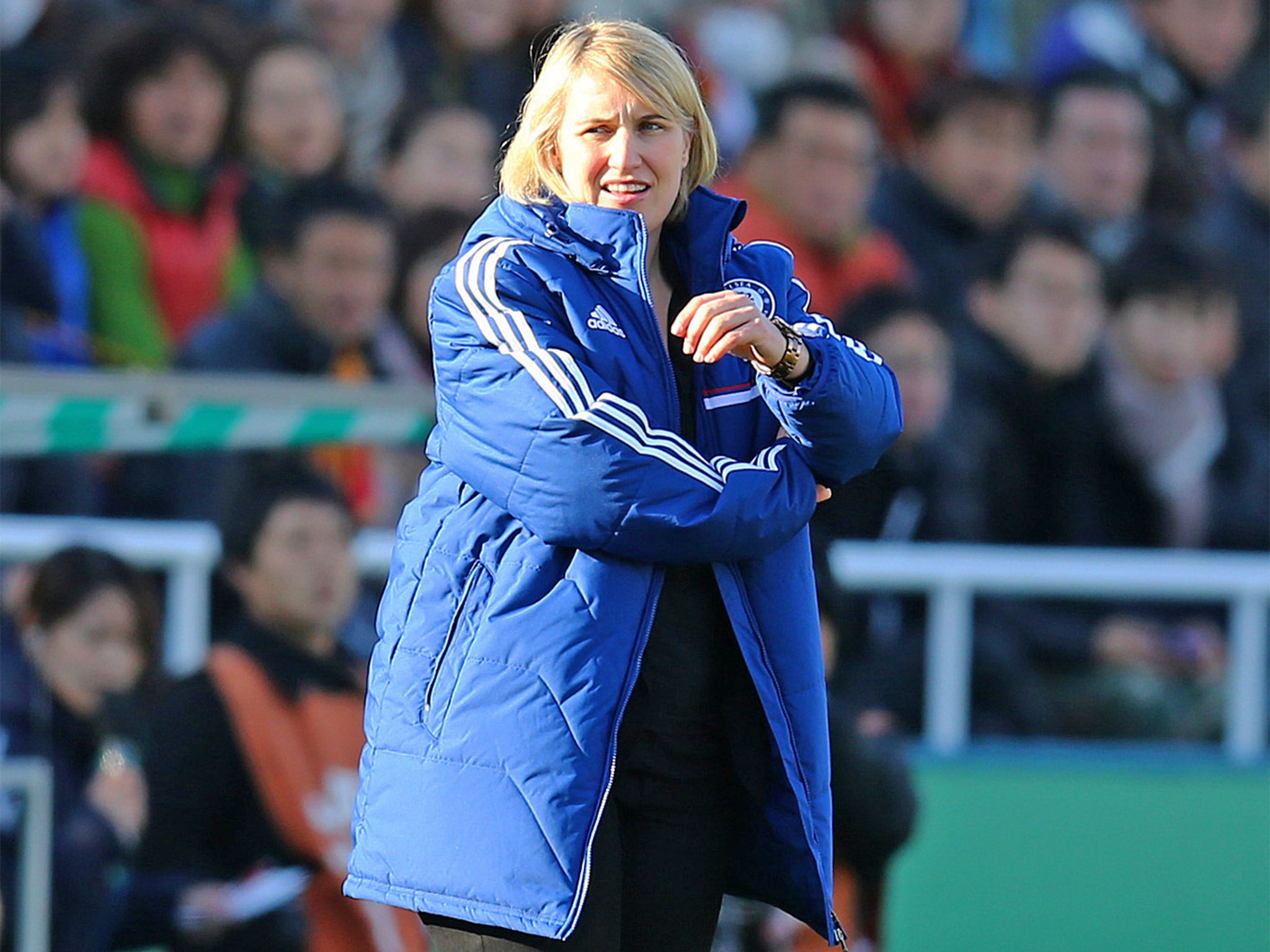 Chelsea’s Emma Hayes is the only female manager in WSL