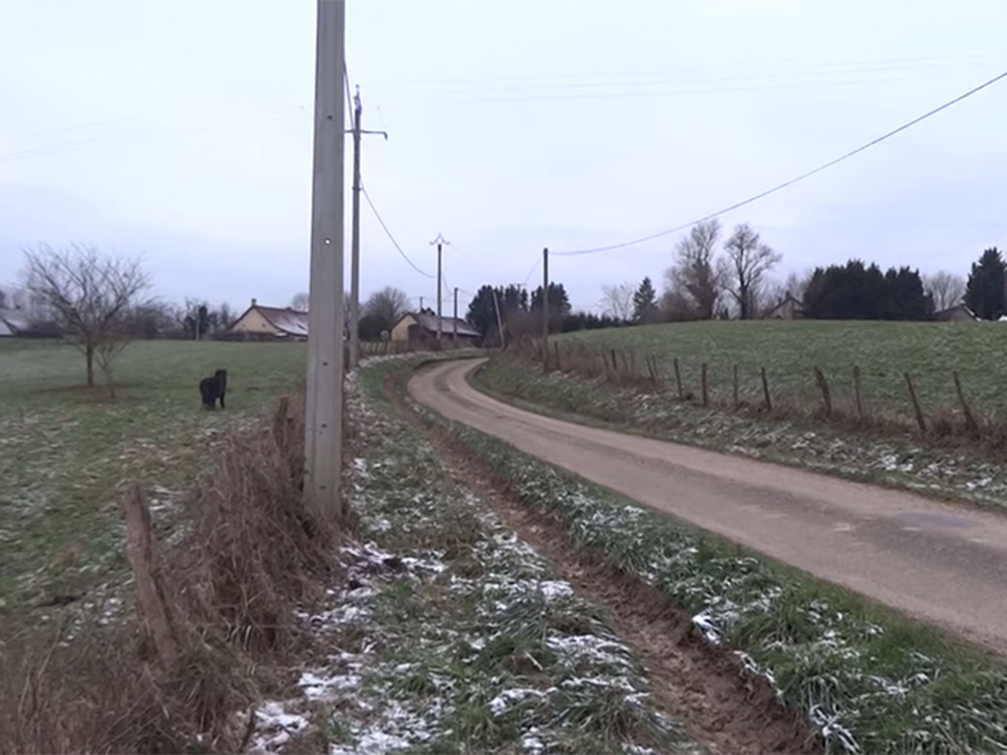 The video begins with a tranquil view of the Belgian countryside