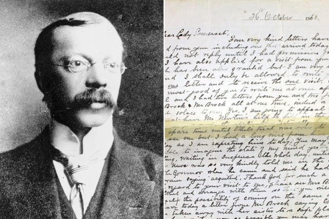 A collection of letters written by Dr Harvey Hawley Crippen are to be auctioned off